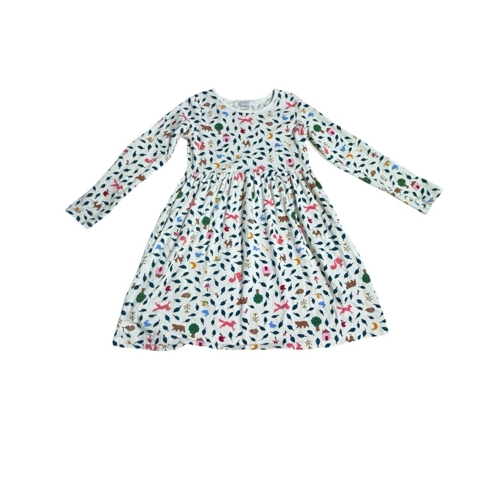 Hanna Andersson Fox and Leaf Print Dress